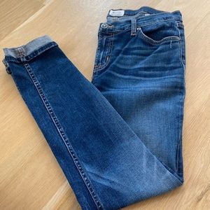 Hudson Skinny Cuffed Jeans. 29
